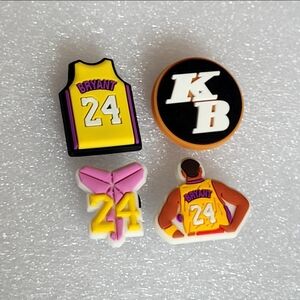 4pc Kobe Bryant Croc Charm Jibbitz